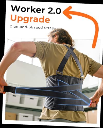 Ultra Breathable Work Back Brace for Men, Upgraded Medical-Grade Support - Image 3