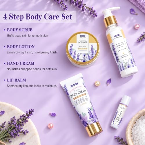 Spa Gifts for Women Birthday Gift Baskets Bath Set for Women Self Care Kit - Image 4