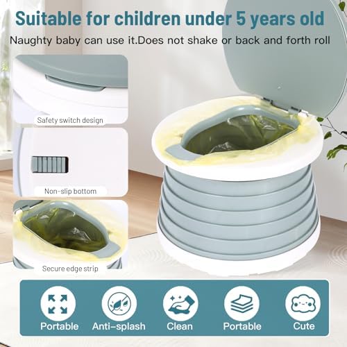 Portable Potty for Toddler,Travel Potty Seat for Toddler,Travel Toilet Kids - Image 6