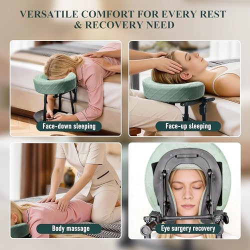 Massage Headrest for Bed, Face Down Massage Pillow & Face Cradle - Image 4