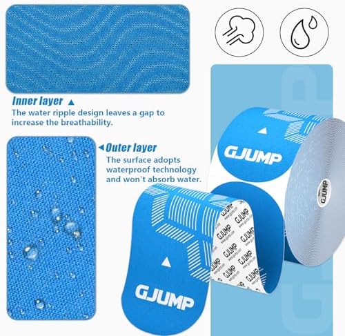 Kinesiology Tape, 40 Count Precut Strips 2 Rolls Original Cotton Tape - Image 5