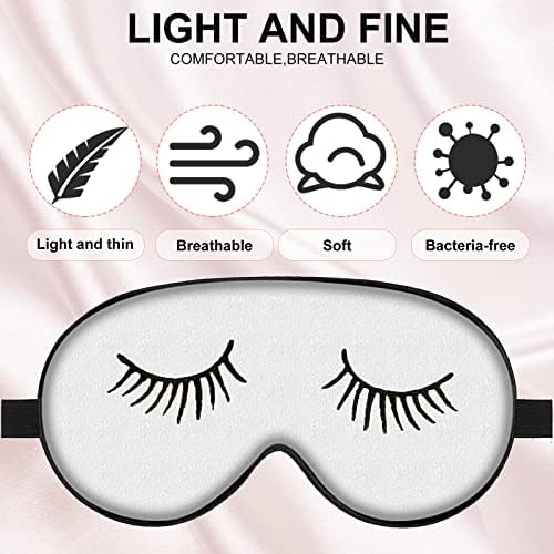 Geyoga 8 Pack Silk Funny Sleep Masks for Women Sleep, Elegant Colors - Image 3
