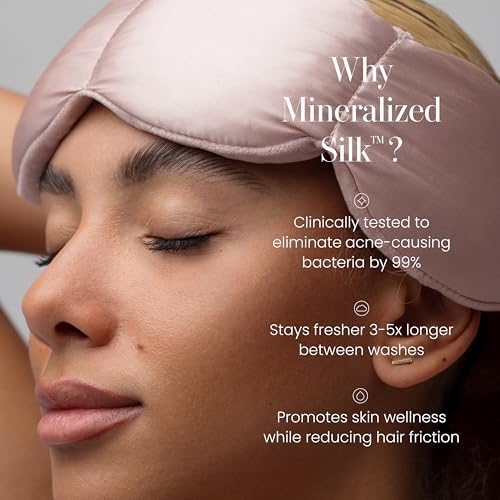nodpod Mineralized Silk Gentle Pressure Sleep Mask, Weighted Eye Mask - Image 3