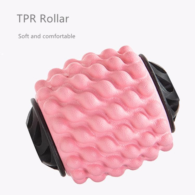 4 Wheels Foam Roller Muscle Massager for Leg Neck Hand Arm,Trigger Point Muscle Relax Massager Indoor Sports Yoga Bodybuilding Equipment (Purple) - Image 6