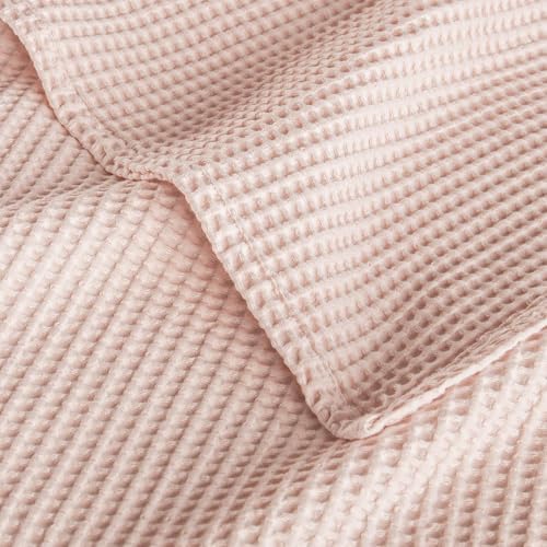 Exclusivo Mezcla 100% Cotton Oversized Waffle Throw Blanket for Couch Sofa - Image 5