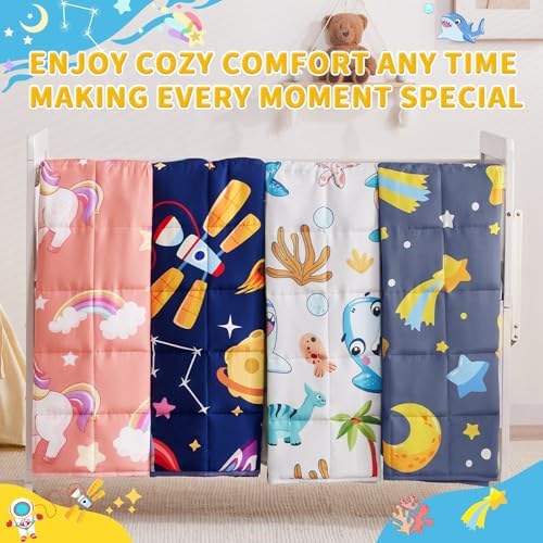 anfie Weighted Blanket(36"x48" 3lbs) Weighted Blanket Cooling Blanket for Resting,Throw Size Breathable Blanket with Premium Glass Bead(Red Unicorn) - Image 7