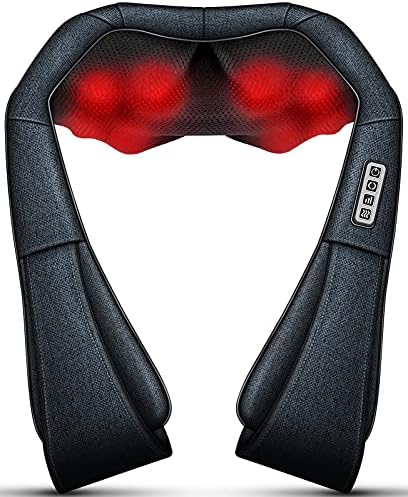 Mo Cuishle Father's Day Dad Gifts, Shiatsu Neck and Back Massager with Heat – Deep Kneading for Shoulder – Ideal Gift for Husband Men Women Mom Him Her – Perfect for Christmas, Mothers Day, Birthdays by MoCuishle