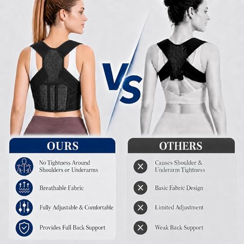 Lightweight Posture Corrector with Upper Back Brace for Women & Men - Image 5