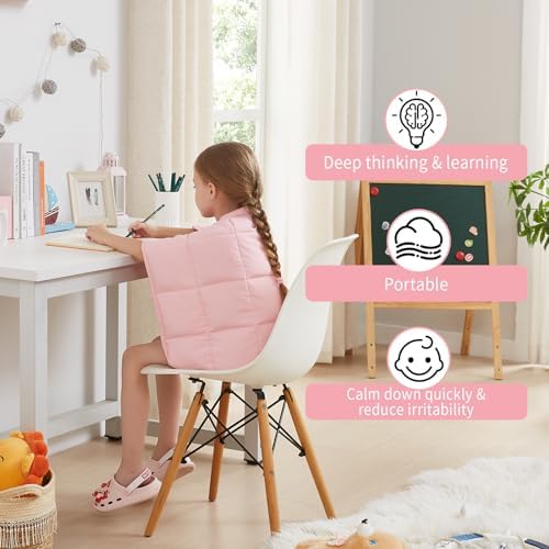 Weighted Blanket - 2 lbs Pink Heavy Blanket, 20"x30", Small Size Breathable Lap Blanket - Image 2