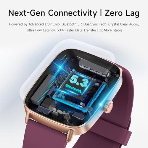 Smart Watch for Women, 1.85" HD Smartwatch Compatible iPhone/Samsung/Android (Answer/Make Calls), 100+ Sport Modes Fitness Tracker with Heart Rate/Sleep/SpO2 Monitor, IP68 Waterproof, with 2 Bands - Image 5