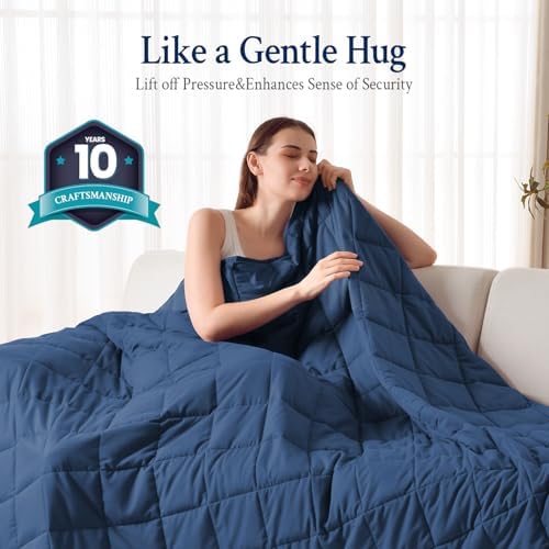 Topblan Cooling Weighted Blanket for Adults, 12 lbs 48 x 72 Twin Size Bed - Image 2
