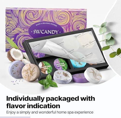 SWCANDY Shower Steamers Aromatherapy Gifts for Women 8 Pcs Shower Home Spa - Image 6