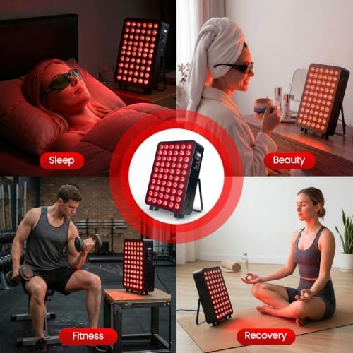 Rika Red Light Therapy for Face and Body,Dual Chip Elite Grade 60 LED Red Infrared Light Device with Near-Infrared Light 660nm 850nm High Power Light Therapy Panel, Ideal for Body, Face, 300W - Image 5