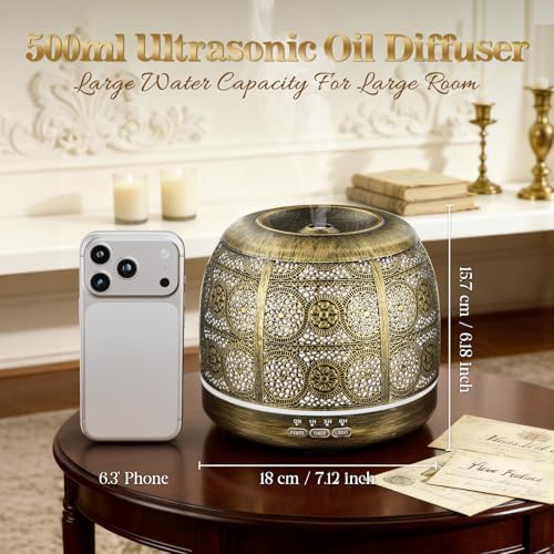 ARVIDSSON Essential Oil Diffuser for Home, 500ml Aromatherapy Diffuser - Image 3