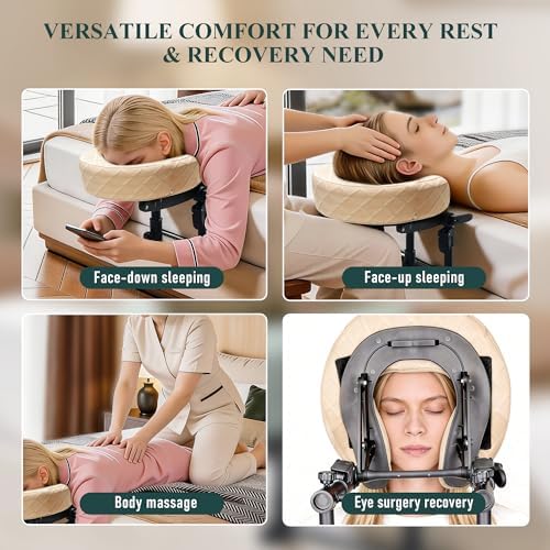 Massage Headrest for Bed, Face Down Massage Pillow & Face Cradle - Image 5