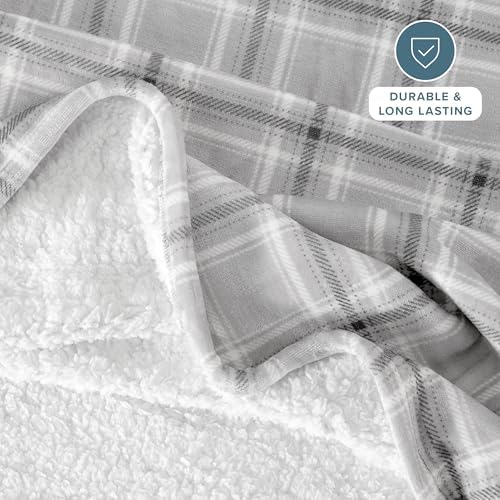 Bare Home Sherpa Fleece Blanket (Twin/Twin XL, Glencoe Tartan Plaid) - Image 4