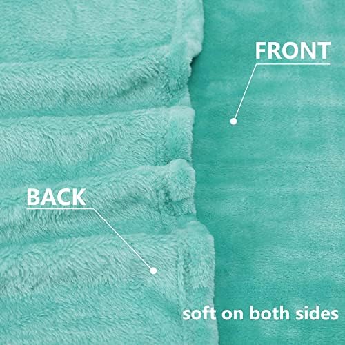 NANPIPER Fleece Blankets, Super Soft Flannel Fuzzy Blanket for Couch, Luxury Cozy Lightweight Microfiber Dog Blanket-Throw Size,Lake Blue - Image 3