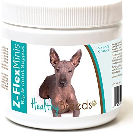Healthy Breeds Xoloitzcuintli Z-Flex Minis Hip and Joint Support Soft Chews 60 Count by HealthyBreeds