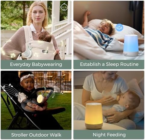 Momcozy Baby Sleep Bundle: Portable Sound Machine and App Remote Control White Noise Machine for Sleeping, Baby Registry, Newborn Essentials, Baby Shower Gifts - Image 2