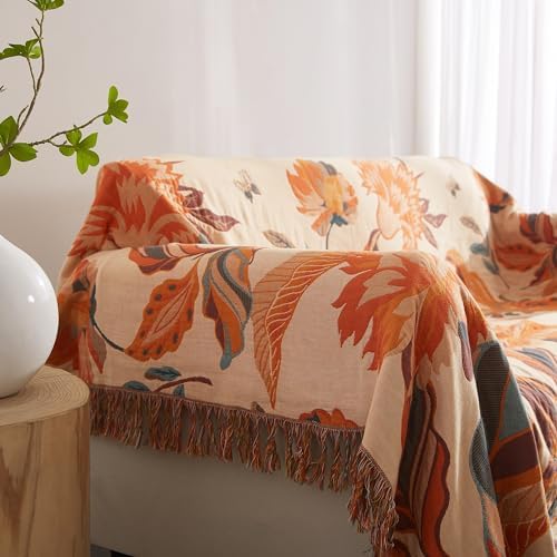 Boho Throw Blanket for Bed 60”x80”, 100% Cotton Blanket for Couch Sofa - Image 5