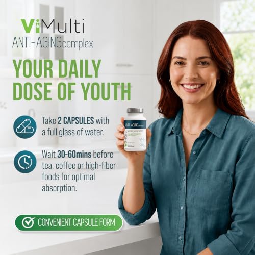 ViMulti Anti-Aging Complex Amino Acid Dietary Supplement, 2 Pack of 60 - Image 2