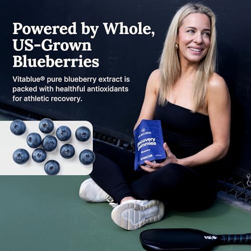 For Wellness Recovery Gummies Hydrate | Blueberry Electrolyte & Antioxidant Supplements for Hydration, Energy & Post-Workout Performance | Vegan, Non-GMO, 30 Count - Image 4