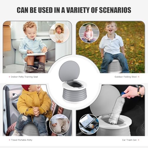 Portable Potty for Toddler Travel Foldable Car Potty Seat for Boys Girls - Image 7