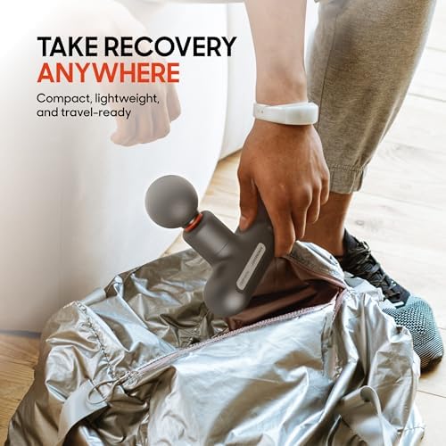 Sharper Image Powerboost Move Mini Percussion Massage Gun, Powerful & Quiet - Image 4