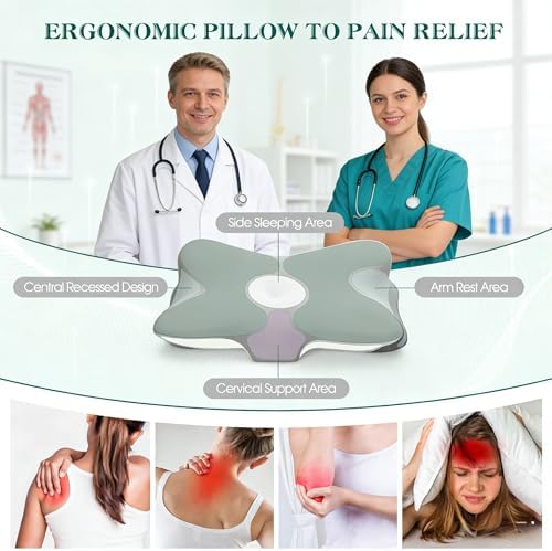 Ergonomic Memory Foam Cervical Pillow for Neck Pain Relief Support - Image 2