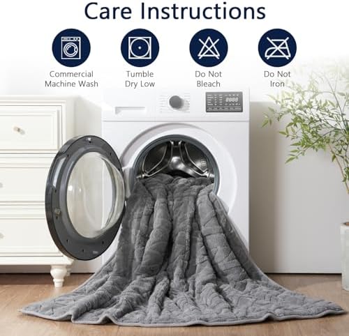 Mr. Sandman Weighted Blankets for Adults, Queen Size 60 x 80 Inches, 15lbs - Image 5