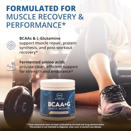 MRM BCAA + G Powder - for Women & Men, Vegan, Lemonade Flavor - 27 Servings - Image 3