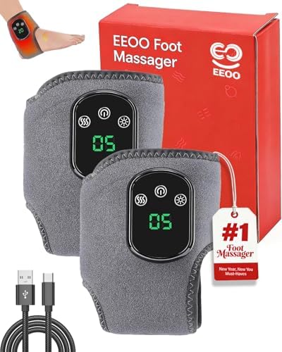 EEOO Foot Massager, Portable Foot Renew Triple Method Massager Customizable Massage, Wireless Feet Massagers for Neuropathy for Home/Office/Travel by Unknown