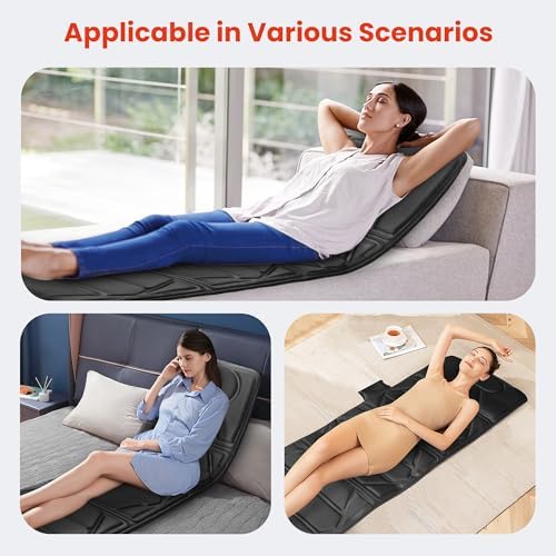 CooCoCo Full Body Massage Mat with Heat, 10 Motor Massage Pad for Sofa, Bed - Image 6