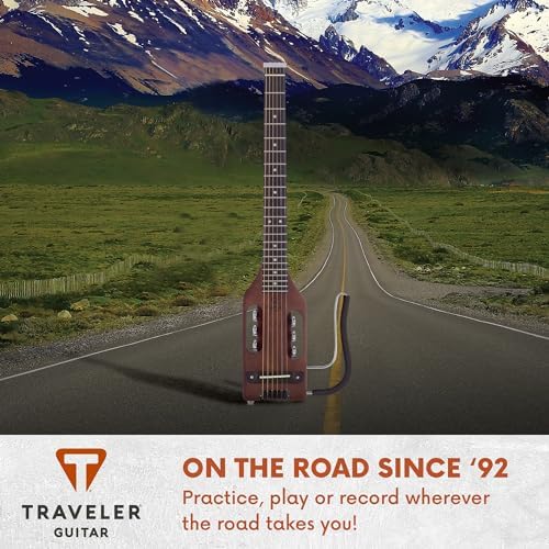 Traveler Guitar Ultra-Light Acoustic Acoustic-Electric Guitar, Antique Brown - Image 5