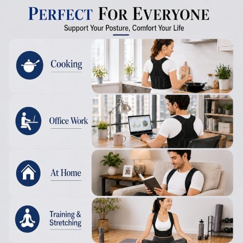 Lightweight Posture Corrector with Upper Back Brace for Women & Men - Image 6