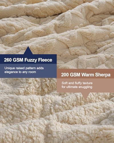 Ultra Soft Sherpa Weighted Blanket for Adults, 48"x72" 15lbs Heavy Blankets - Image 3