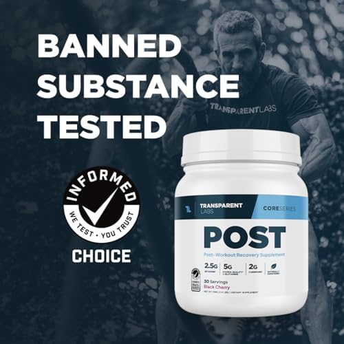 Transparent Labs Post - Post-Workout Recovery Muscle Builder with L-Glutamine, Beta-Alanine and BetaPure Betaine Anhydrous for Muscle Recovery and Muscle Building - 30 Servings, Black Cherry - Image 2