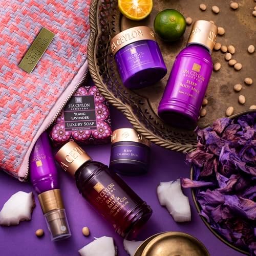 Spa Ceylon SLEEP HOME SPA SET | Body Care Set & Mini Travel Bag | Organic Self-Care Set | Vegan | Holiday Gift Set - Image 3