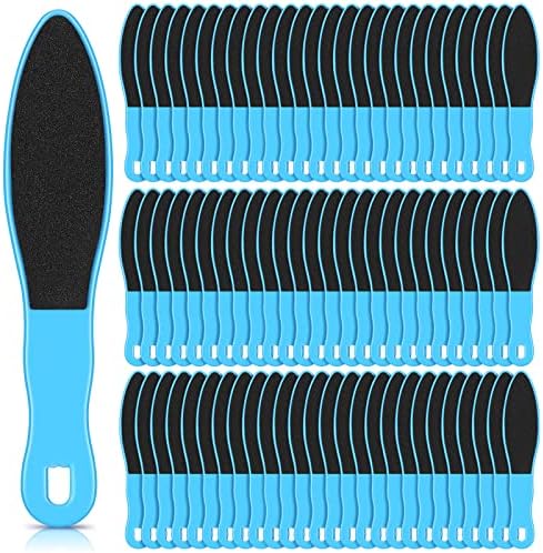 Minatee 100 Pcs Pedicure Foot File Double Sided Foot Sander Scraper, Blue by Minatee
