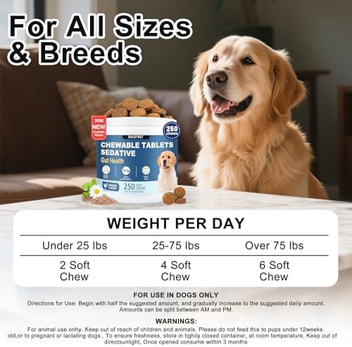 Calming Chews for Dogs, Dog Calming Chews Melatonin Relief Anxiety Bites - Image 6