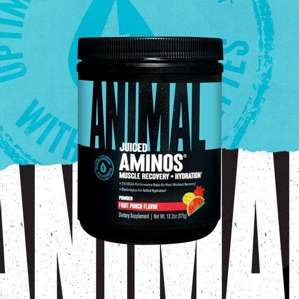 Animal Juiced Amino Acids Electrolytes Supplement | Fruit Punch 30 Serving - Image 2