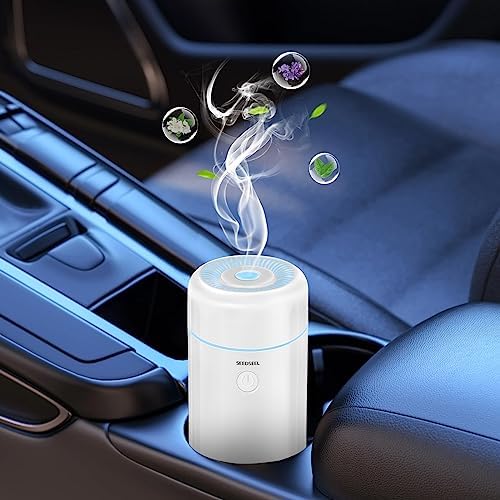 SEEDSEEL 100ML Car Diffuser Humidifier, Cool Mist Air Essential Oil Diffuser with 7-LED Color Changing, Suitable for Car by SEEDSEEL