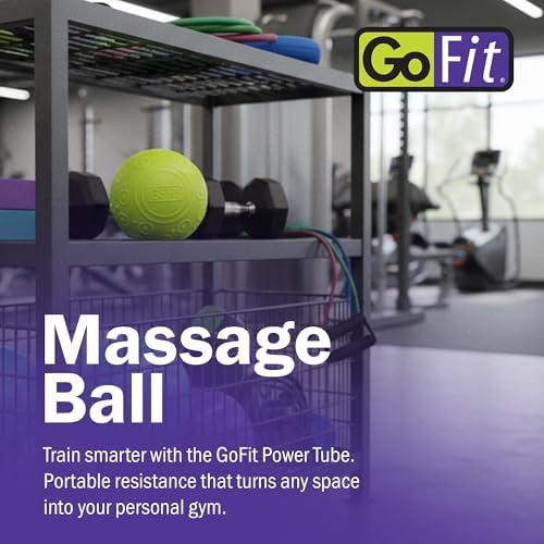 GoFit 5 Inch Massage Ball - Muscle Pain Management, Green - Image 2