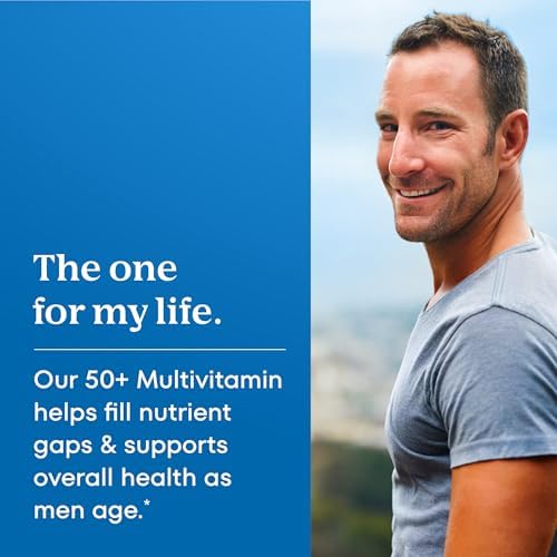 One A Day Men’s 50+ Healthy Advantage Multivitamin, Multivitamin for Men with Vitamins A, C, E, B6, B12, Calcium and Vitamin D, Tablet, 200 Count (Pack of 1) - Image 3