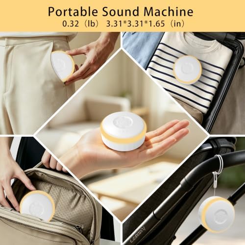 White Noise Sound Machine with Night Light for Sleep Baby Adults - Image 3