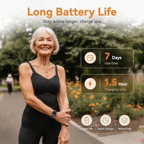 Senior Friendly Fitness Tracker, No App No Phone Required, 1.83'' Display - Image 6
