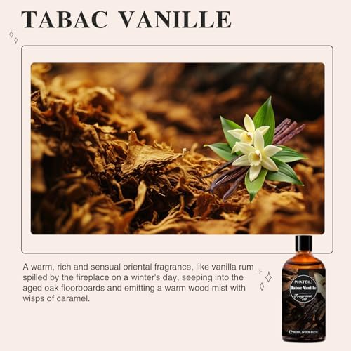 PHATOIL Tabac Vanille Fragrance Oil for Diffuser Aromatherapy 3.38FL.OZ - Image 3