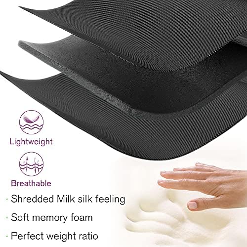 PrettyCare Eye Mask for Sleeping 2 Pack, Sleep Masks for Women Men, 3D Contoured Cup Blindfold Eye Mask, Soft Block Out Light Sleep Mask, for Sleeping, Shift Work, Yoga, Traveling (Black and Purple) - Image 5