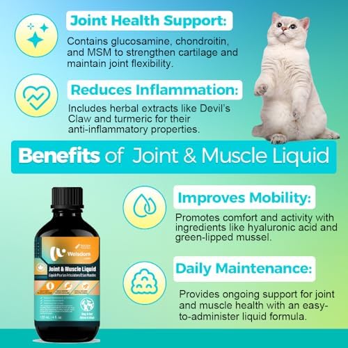 Pets Joint & Muscle Support Liquid for Cats & Dogs - 120mL | Promotes Mobility, Reduces Inflammation & Enhances Flexibility | Easy-to-Use Supplement for Active & Aging Pets - Image 4