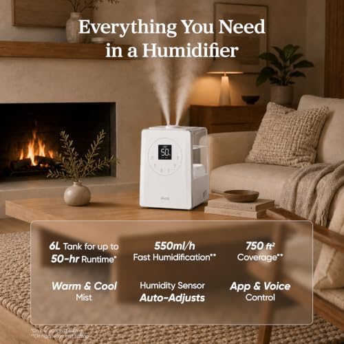Levoit LV600S Smart Warm&Cool Mist Humidifiers for Home Bedroom Large Room - Image 2